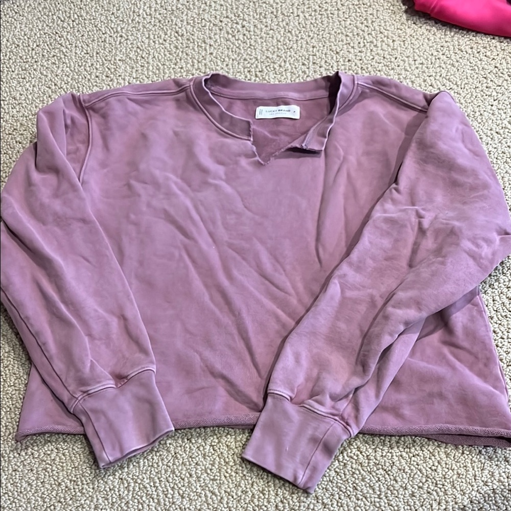 Women's Mauve V-Neck Sweater